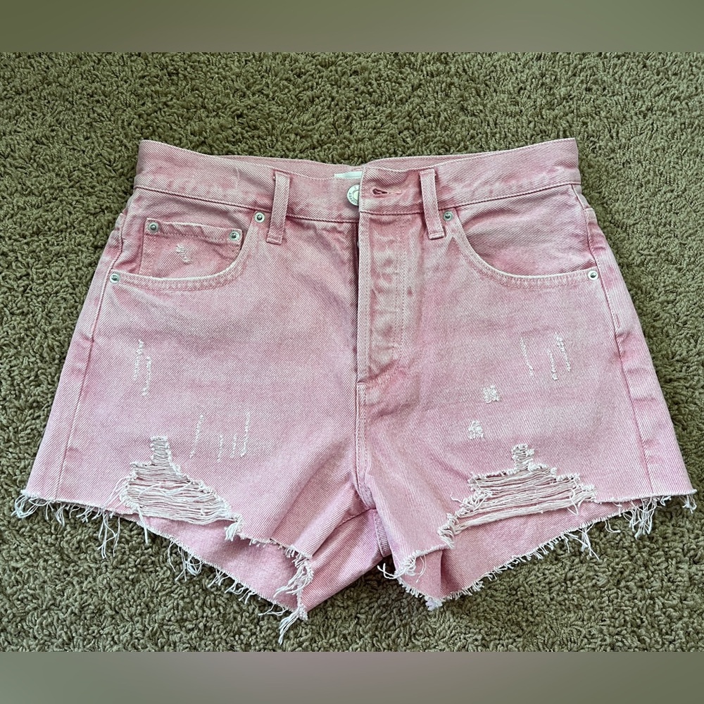 NEW Z Supply Pink Denim Shorts